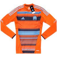 2011-12 Olympique Marseille L/S TechFit Player Issue Third Shirt