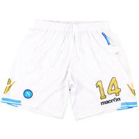 2011 12 napoli match worn champions league home shorts 14