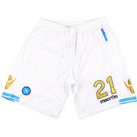 2011 12 napoli match worn champions league home shorts 21 fernndez