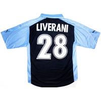 2001-02 Lazio Match Issue European Away Shirt Liverani #28