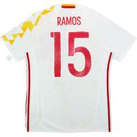 2016 17 spain player issue adizero away authentic shirt ramos 15