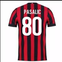 2017-2018 AC Milan Home Shirt (Pasalic 80) - Kids