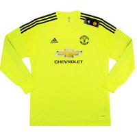 2015-16 Manchester United Adizero Player Issue European GK Away Shirt