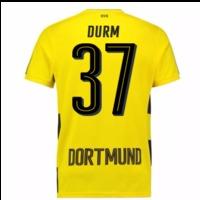 2017-18 Borussia Dortmund Home Short Sleeve Shirt (Durm 37)