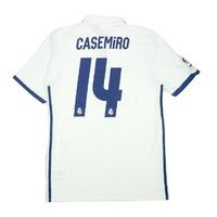 2016 17 real madrid player issue authentic home shirt casemiro 14