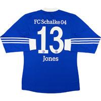 2012 14 schalke player issue home ls shirt jones 13 wtags