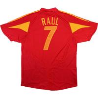 2004-06 Spain Home Shirt Raul #7 *w/Tags*