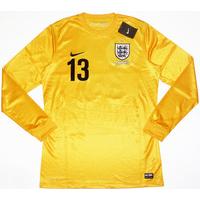 2013 England Player Issue \'150?? anniversary\' GK Home Shirt #13