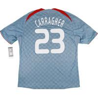 2008 09 liverpool cl player issue away shirt carragher 23 wtags