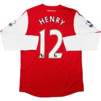 2011-12 Arsenal Player Issue Domestic Home L/S Shirt Henry #12