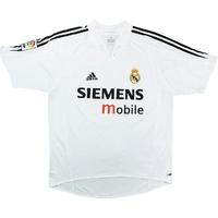 2004-05 Real Madrid Home Shirt (Excellent) XL