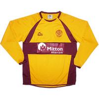 2007-08 Motherwell Academy Match Issue Home L/S Shirt #19