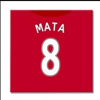 2016 2017 man united canvas print mata 8