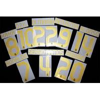 2011 12 real madrid homeaway gold junior name set