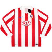 2010-11 Atletico Madrid Player Issue Domestic Home L/S Shirt *BNIB* XL