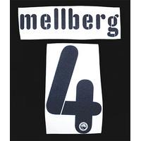 2009-12 Olympiakos Black Mellberg #4 Name Set