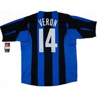 2004-05 Inter Milan Home Shirt Veron #14 *w/Tags* L