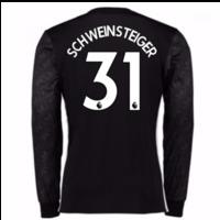 2017-18 Man Utd Away Long Sleeve Shirt (Kids) (Schweinsteiger 31)