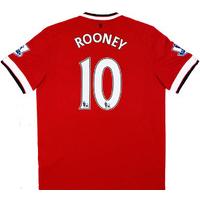 2014-15 Manchester United Home Shirt Rooney #10 *w/Tags* 3XL