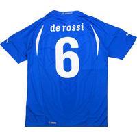 2010 12 italy home shirt de rossi 6 wtags s