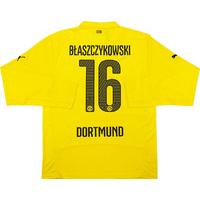 2014-15 Dortmund Home Champions League L/S Shirt B?aszczykowski #16