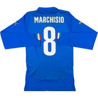 2014-15 Italy Player Issue Home L/S Shirt (ACTV Fit) Marchisio #8 *As