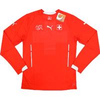 2014 15 switzerland player issue home ls shirt pro fit wtags