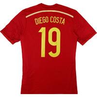 2013-15 Spain Home Player Issue Adizero Authentic Shirt Diego Costa