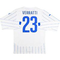 2014-15 Italy Player Issue Away L/S Shirt (PRO Fit) Verratti #23