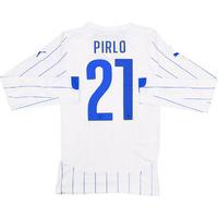 2014-15 Italy Player Issue Away L/S Shirt (ACTV Fit) Pirlo #21