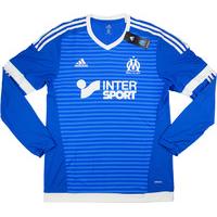 2015-16 Olympique Marseille Adizero Player Issue Third L/S Shirt