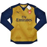 2015 16 arsenal player issue away domestic cup ls shirt pro fit