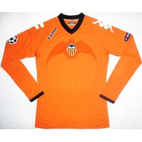 2010-11 Valencia L/S Match Issue CL Away Shirt Bruno #2 (v.Bursaspor)