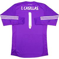 2013-14 Real Madrid Player Issue GK Home L/S Shirt I.Casillas #1