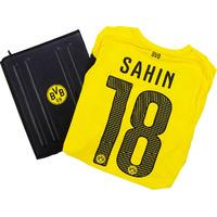 2014-15 Dortmund Player Issue Authentic Home Shirt (ACTV Fit) Sahin