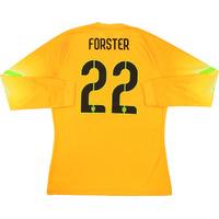 2014-15 England Match Issue GK Home Shirt Forster #22