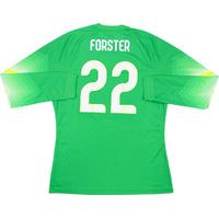 2014-15 England Match Issue GK Home Shirt Forster #22