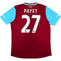 2015-16 West Ham \'Boleyn\' Home Shirt Payet #27 *w/Tags*