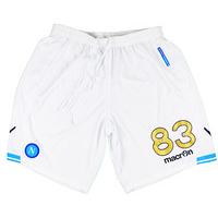 2011-12 Napoli Match Issue Champions League White GK Shorts #83