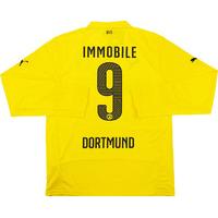 2014-15 Dortmund Home Champions League L/S Shirt Immobile #9 *w/Tags*