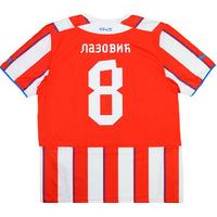 2013-14 Red Star Belgrade Home Shirt Lazovi? #8 *w/Tags*