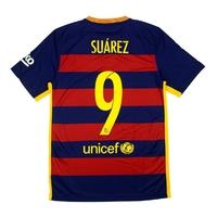 2015 16 barcelona home shirt surez 9 wtags s