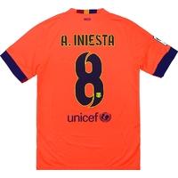 2014 15 barcelona away shirt ainiesta 8 wtags