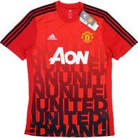 2015-16 Manchester United Adizero Pre-Match Training Shirt *BNIB*