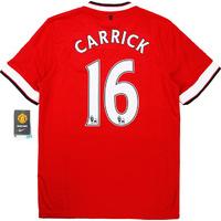 2014-15 Manchester United Home Shirt Carrick #16 *w/Tags* XL