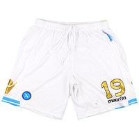 2011-12 Napoli Match Worn Champions League Home Shorts #19 (Santana)