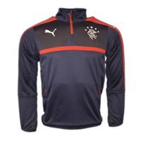 2016 2017 rangers puma half zip training top navy kids