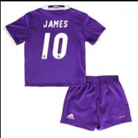 2016-17 Real Madrid Away Baby Kit (James 10)