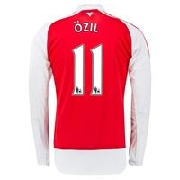 2015-16 Arsenal Home Long Sleeve Shirt (Ozil 11) - Kids