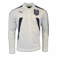 2017 2018 italy puma stadium jacket white kids